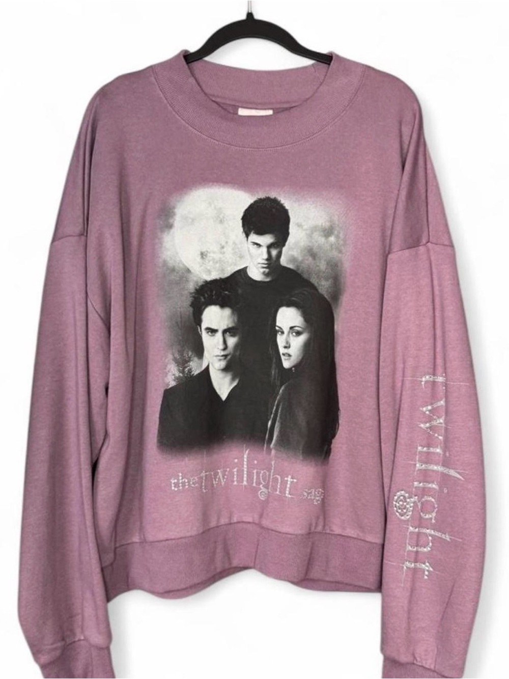 Mauve Twilight Graphic Crewneck Sweatshirt